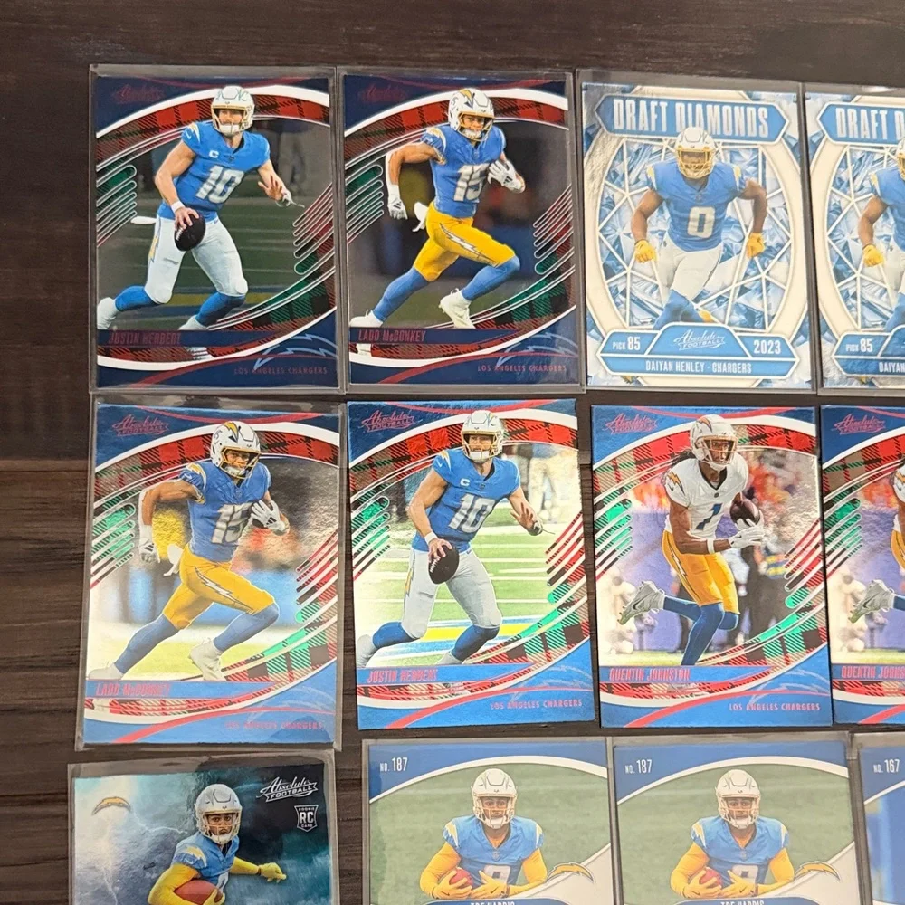 NFL Rookie 16 Card Lot — Blue & Yellow Chargers Panini Trading Cards Sportscards - Picture 4 of 11